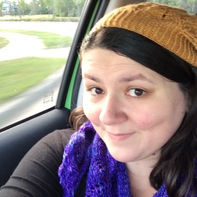Quellefille's profile picture. I'm a slightly obsessive knitter who moved from the big city to the prairies. she/her. critter, knitter, dice goblin