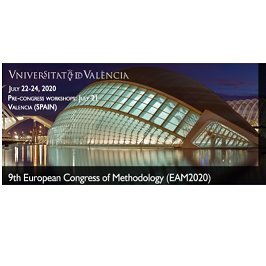 👩🎓9th European Congress of Methodology is in Valencia(Spain) July 20th-23rd, 2021. 🖊️ Info: EAM2020@uv.es