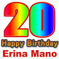erina_birthday's profile picture. 2011年4月11日、真野恵里菜さんが記念すべき２０歳の誕生日を迎えます。一生に一度しかない、成人となる記念すべき日を皆さんで盛大にお祝いしましょう！ ここで順次企画内容をお伝えします。よろしくお願いします。【お願い】なるべくご本人に企画を秘密にしたいので、このアカウントのツイートへのハッシュタグ使用はご遠慮願います。