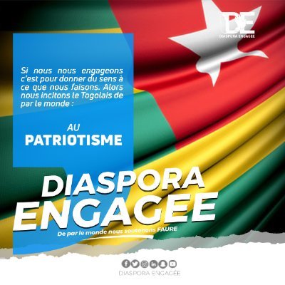 Voix engagée pour la #diaspora #togolaise, œuvrant pour le #progrès, la #justice et l'inclusion. Ensemble, construisons un avenir meilleur pour le #Togo