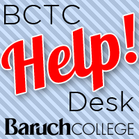 BaruchHelpDesk's profile picture. Official Twitter of Baruch College Technology Help Desk