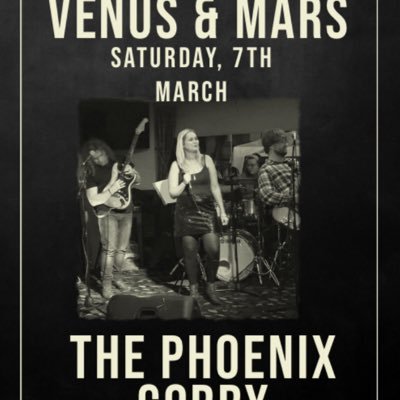 Venus and Mars are a female fronted pop and rock band from Corby in the East Midlands.