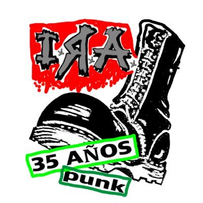 I.R.A es una banda de punk Colombiana con 36 años en el aguante !