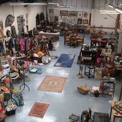 Antiques Emporium covering over  3,000 sq ft in Stonham Barns, nr Stowmarket, in Suffolk. Many traders and stock constantly changing.