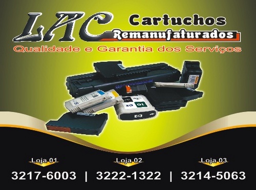 Lac Cartuchos Qualidade e Garantia dos Serviços
Loja1:AV.Roberto Freire 3217-7263
Loja2:Shopping MidWay Mall 3222-1322
Loja3:Av.João Medeiros Filho 3214-5063