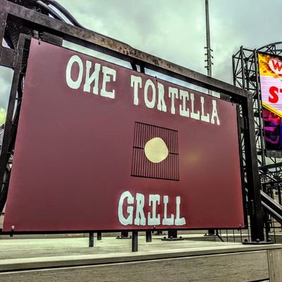 The #OneTortillaGrill is in centerfield at Dudy Noble Field on the Greenhaws' Paradise Patio #HailState