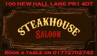 Steakhouse Saloon restaurant Preston
All kind of steaks delicious meals
Come and try our fresh and tasty meals.