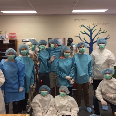 Health Occupations class which helps students explore healthcare career fields and prepare them for life after graduation!