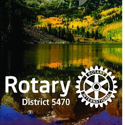 rotary5470's profile picture. What makes us special?  The four way test with some mountains on it.