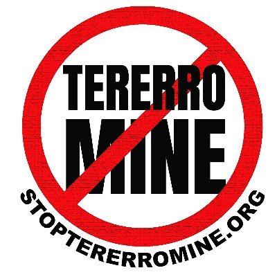 Community members standing together against a proposed mining operation near Tererro, NM.