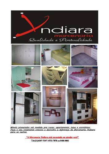 Moveis Planejados para todos os tipos de ambientes, casas, aptos, escritórios, restaurantes e etc.
Orçamento sem compromisso.
TEL: 11 4107-7247
