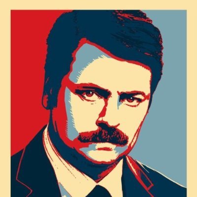 The official election page for me, Ron Swanson. I would ask you to vote for me, but it's a free country. Do whatever you want.