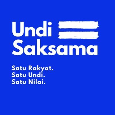 A youth-led campaign to challenge gerrymandering and malapportionment in Malaysia. Satu Rakyat, Satu Undi, Satu Nilai. Powered by @Undi18MY.