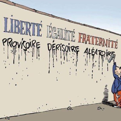 Liberté provisoire, égalité dérisoire, fraternité aléatoire...