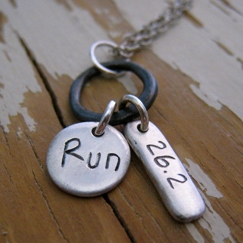 triathlon, marathon, inspirational handmade eco friendly jewelry