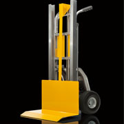 Lift'n Buddy is not your typical two-wheeler, it has automatic lifting and lowering capabilities making it a mobile lifting device. Designed to save your back!