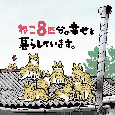 2020年4月1日(水)発売の書籍『ねこ8匹分の幸せと暮らしています。』（KADOKAWA刊）の公式アカウントです🐱 著者アカウント→@Tong_Gae 🐈 ↓🐾下記URLから購入できます🐾↓ お問い合わせはDMまで✉️