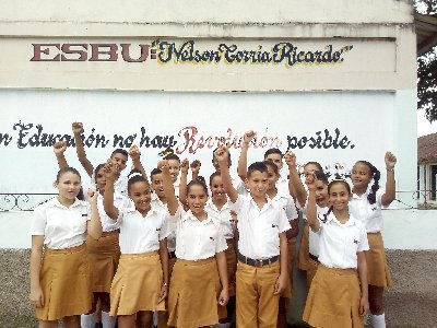 Escuela Secundaria Básica Nelson Corría Ricardo, municipio Tercer Frente, Provincia Santiago de Cuba,  Cuba.