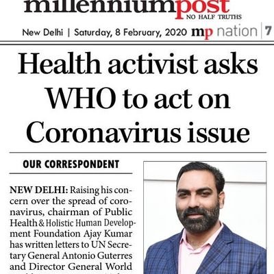 BA(Philosophy),LLB #HealthRights4Citizens.Mission-Health a Fundamental Rt https://t.co/C4n8VJYgp7 https://t.co/clszbrmz8z