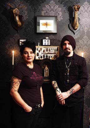 Skeleton Heart is the collaborative pseudonym for artists Anthony Parker and Lisa Crawley.