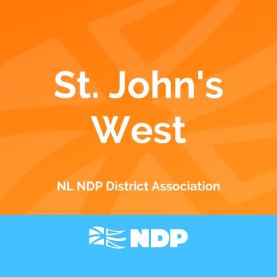 We are the official Twitter account for the St. John's West NDP District Association
