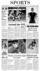 The Los Angeles Sentinel is a national weekly African American-owned newspaper published in Los Angeles, California. 

Sports Editor-Jason Lewis
