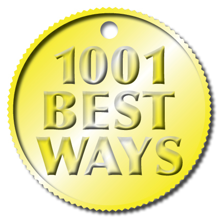 Thousands of people have submitted their best ways to handle life's big challenges and we're tweeting them away. Visit us at 1001bestways.com or Amazon.com