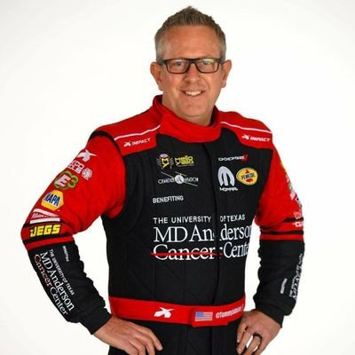 Twitter page of NHRA Funny Car driver Tommy Johnson Jr. Driver of the Doug Chandler/DSR MD Anderson Cancer Center Dodge Hellcat Charger