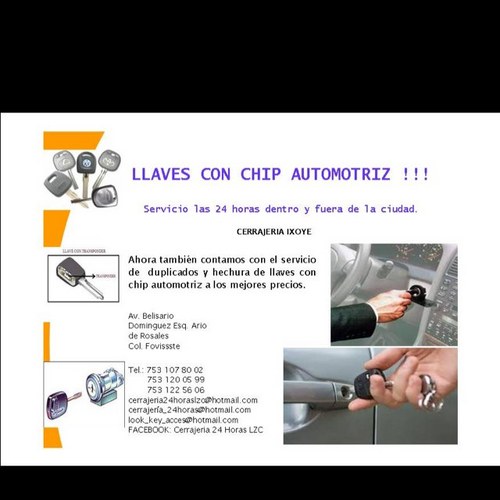 cerrajeriaixoye's profile picture. servicio de cerrajeria 24 horas, dentro y fuera de la ciudad..