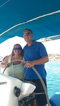English couple Julie & Richard, owners of Sailing Yacht Pearl of the Sea, have a small business with day cruises to the popular island of Cominio and Gozo.