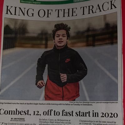 king combest is 14 years old and is the fastest middle school kid in United States history. dreams of being a Olympic sprinter