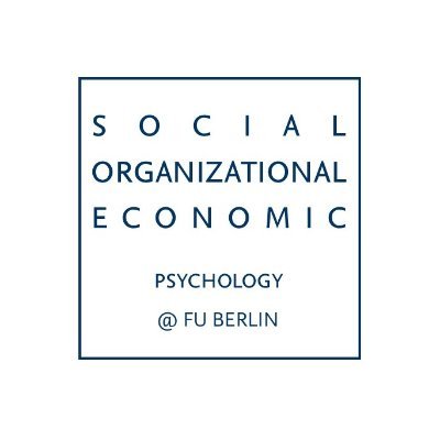 Twitter account of the Social, Organizational, and Economic Psychology Unit @FU_Berlin. Impressum: https://t.co/d6eEh3MjLI
