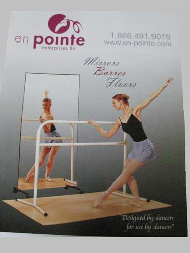 Quality Products designed by Dancers for Dancers. We have Portable barres, Portable sprung floors, marley flooring, Glassless mirrors, etc
www.en-pointe.com
