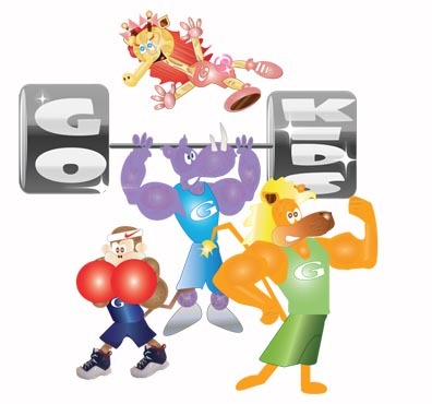 thegymanimals's profile picture. The twitter page of The Gymanimals, four super healthy animals who promote health and fitness for children in fighting the crisis of Childhood Obesity!
