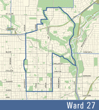 Advocating for Cyclists in Ward 27! More to come! Contact us to get involved! ward27@cycleto.ca FB: http://t.co/w2TF6YhhiI