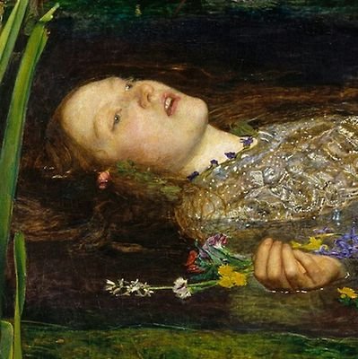 oh to be a maiden floating in the lake adorned in flowers