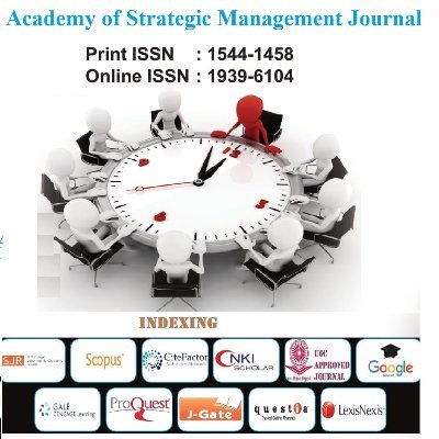 #AcademyofStrategicManagementJournal (ASMJ) is an open access  peer-reviewed journal in the field of #Management.