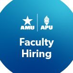 American Public University System is an online university, comprised of AMU & APU and regionally accredited by the HLC.

Apply today & join our team of faculty!