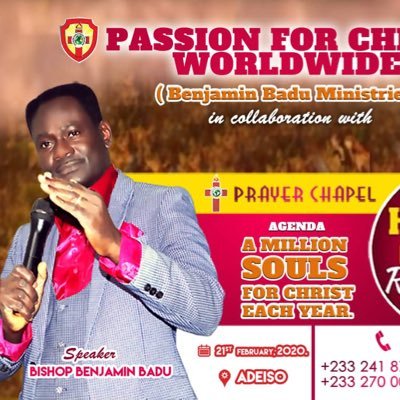 An Evangelist, Philanthropist, Writer and Founder. A Doctor, Founder of Passion for Christ Worldwide and the Presiding Bishop of Prayer Chapel.
