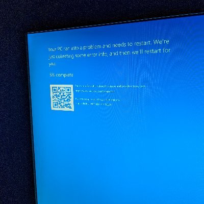 ♂️ | American | Networking Manager | btw i use arch
Your PC Ran into a problem and needs to restart. We're just collecting error info and than we'll restart.