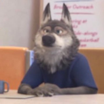 Timber Wolf working for the Zootopia Police Department assigned to Precinct 1 in Zootopia.