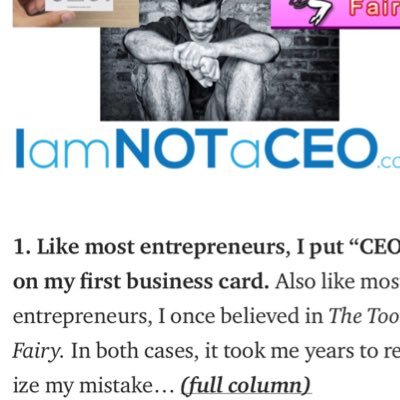 Like most entrepreneurs, I put