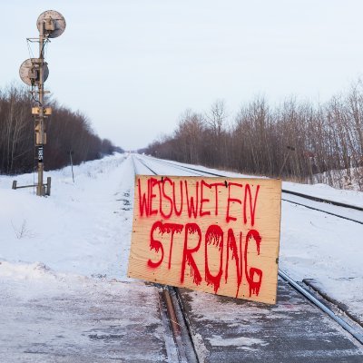 The official Twitter account for the CN rail shutdown outside Edmonton