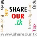 Enables visitors to search the Web from ShareOur.tk, Google, Yahoo, and Bing easily. Features include Ads, Business, Code, Invention, and Top.