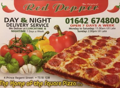 From the Founders of Teeside's World Famous Square Pizzas & O.G’s in the Parmo Game! Delicious Day & Night Delivery Service Available!  
01642 674800