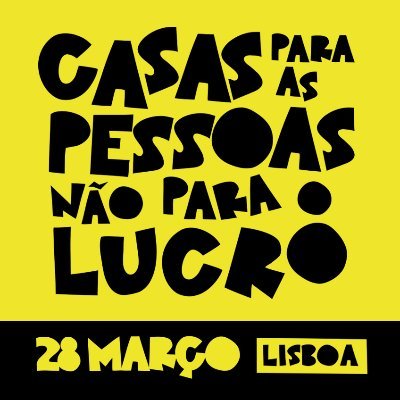 Manifestação pela Habitação | 28 Março às 15h00 no Largo do Intendente, Lisboa | Casas para as Pessoas, Não para o Lucro!

Instagram @accaopelahabitacao