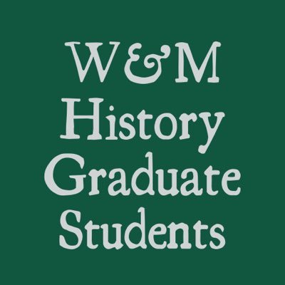 The latest news about William & Mary History MA & Ph.D. students and alumni! Tweets from W&M HGSA