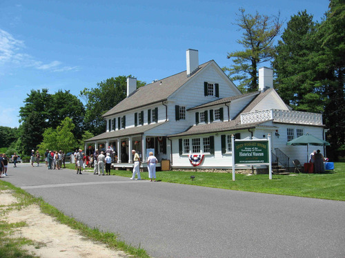 The Museum is located at 703 Deal Road, in front of the Ocean Township Library, Oakhurst, NJ. The Eden Woolley House, cir 1747, has been historically restored.