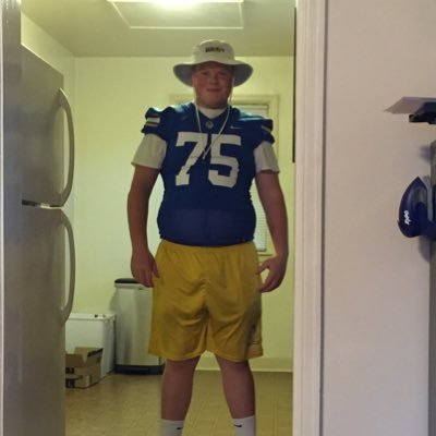 6’4 325,West high school, Wi, OT/DT, #75, Class of 2022, 3.3 gpa, All Area honorable mention, 2nd team all-conference, 245 bench, 400 squat