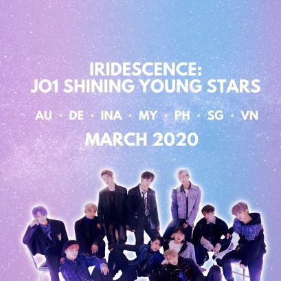 Global Cupsleeve and JAM Gathering Event for the debut of JO1🌌— Coming soon to 🇦🇺🇩🇪🇮🇩🇵🇭🇲🇾🇸🇬🇻🇳🇮🇳... #JO1iridescence